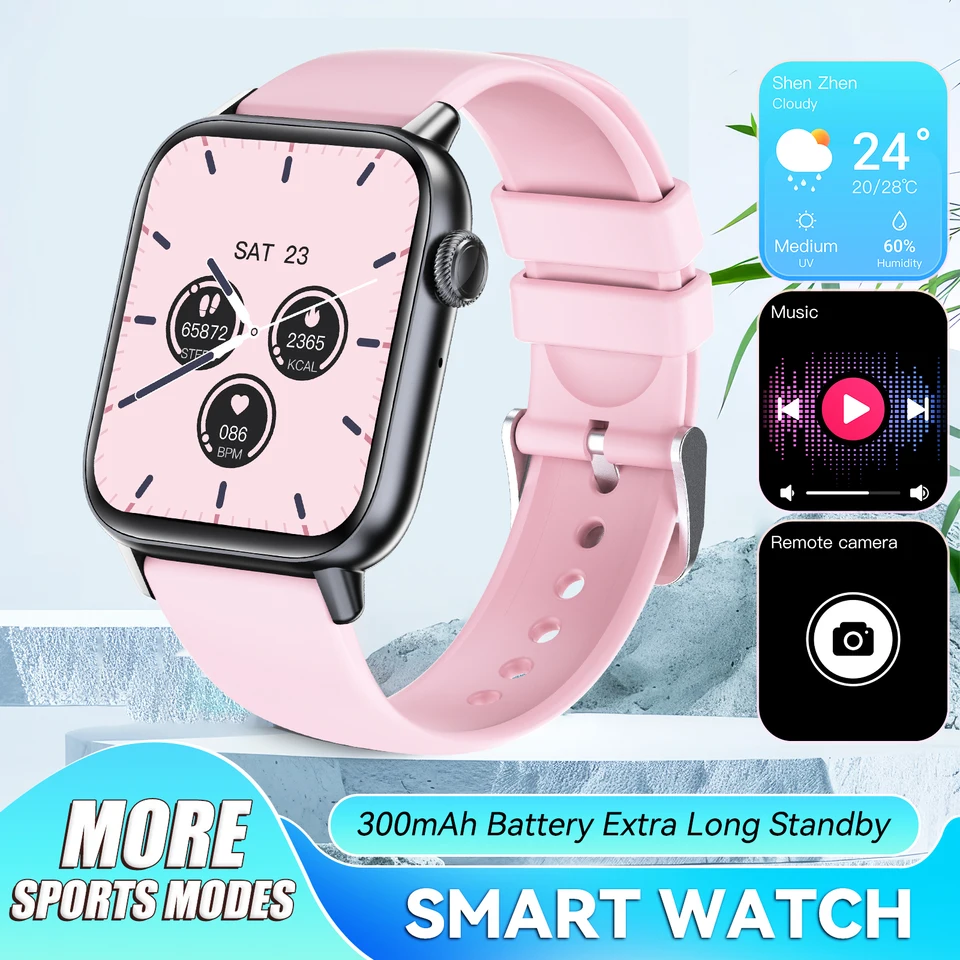 Lanikar inteligentné hodinky pre mužov s trackers Touch Fitness Watch s srdcovým spánkom Monitor 100+ Športové režimy pre iOS Android