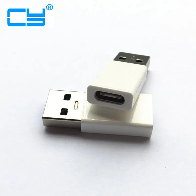 Laptop USB 3.0 Muž na USB 3.1 Typ C Patle Data Converter Desktop USB3.1 Type-C na USB-C ženský port OTG OTG Adaptér biely