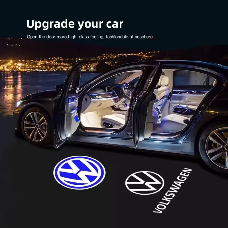 Laser projektor duchovné tieňové ledié dvere auta Vítané svetlo pre Volkswagen B5 B6 B7 T4 T5 Golf 4 5 6 7 Polo Passat Tiguan Jetta Gol