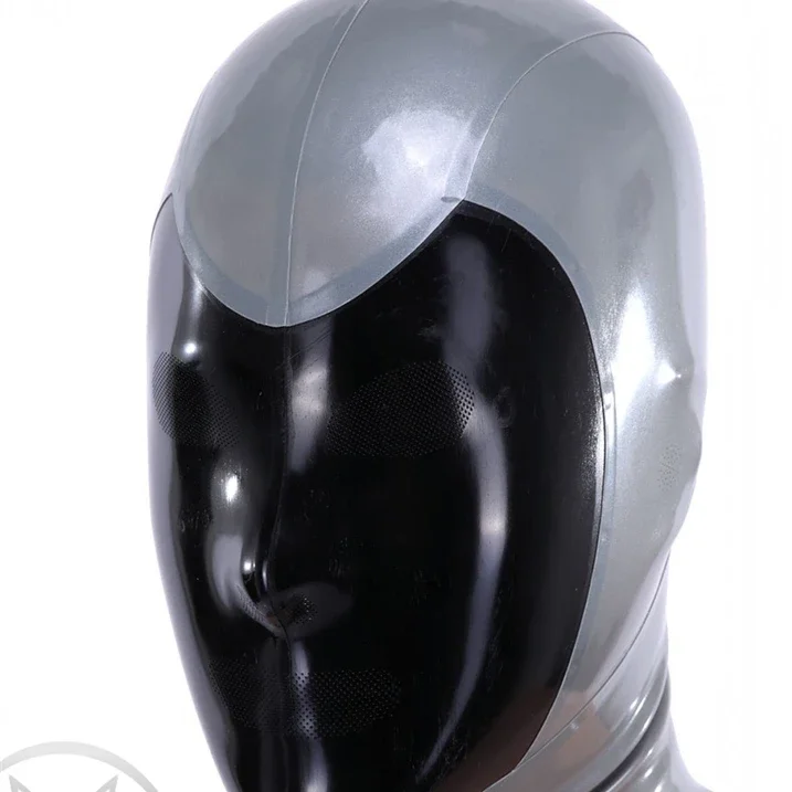 Latex fetiš kapucňa Eurocat Suits Sexy BodySuit Gum Catsuits Clubing Male Gumy BodySuit Cosplay Costulelaser Perforok