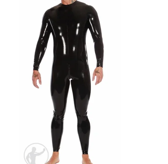 Latex gummi gumový ručne vyrábaný uniformný oblek večierok Catsuit BodySuit Veľkosť xs-xxl
