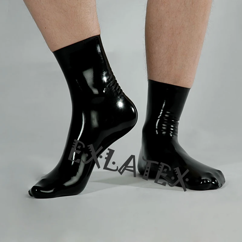 Latexové ponožky Plain ponožky erotické spodné prádlo pančuchy latex krátke bezšvové ponožky