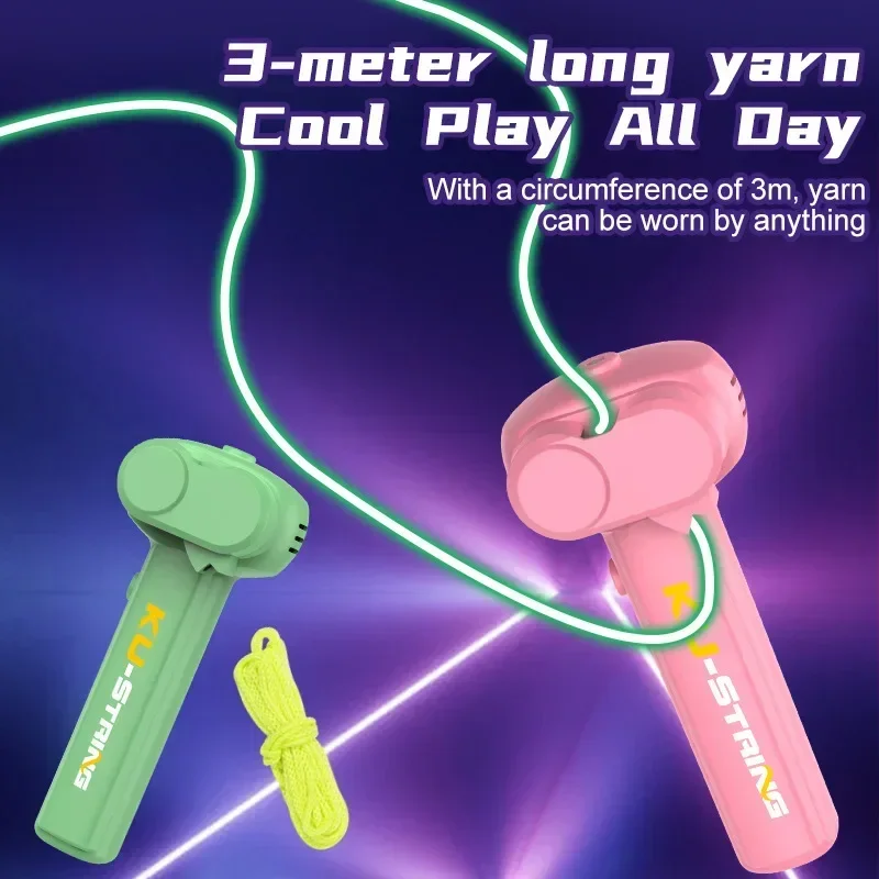 Launcher Loop Fidget Toy, Fun Glow In The Dark String Hračky, vrecká s nastaviteľnou rýchlosťou Luminous Lasso Lasso Kids a Game pre dospelých