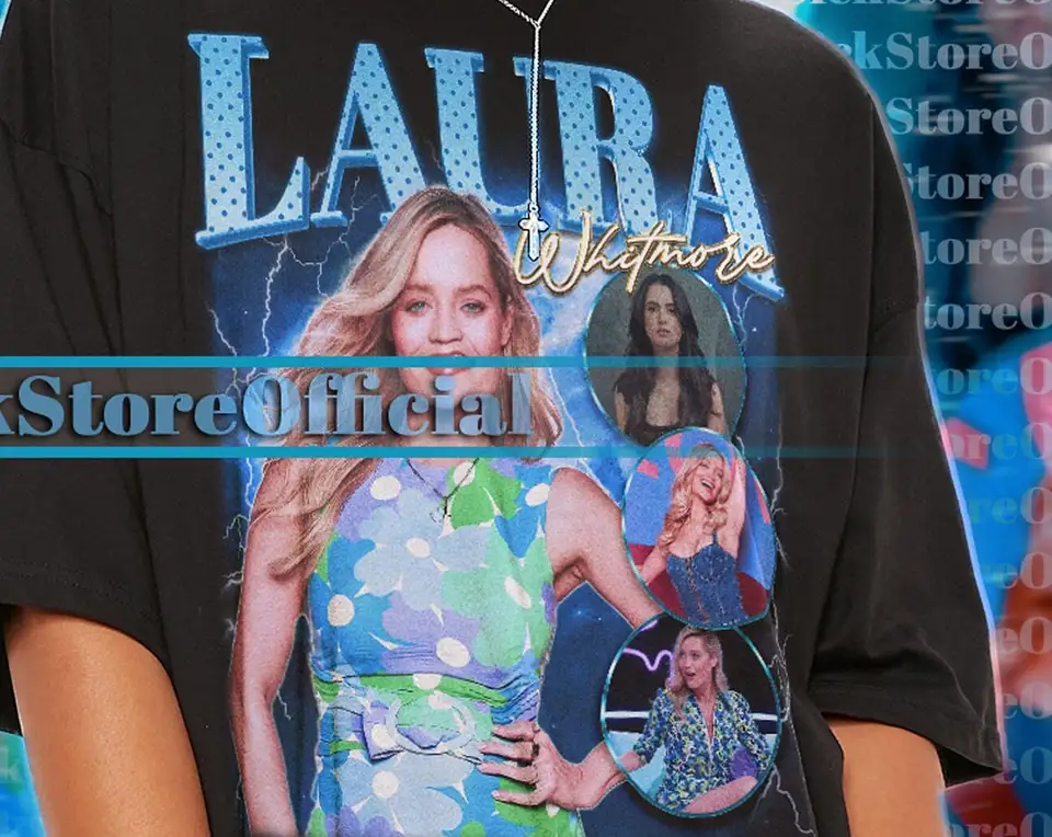Laura Whitmore Vintage košeľa Laura Whitmore pocta Tshirt Laura Whitmore Fan Tees Laura Whitmore Retro 90. Sweater Laura Whitmor