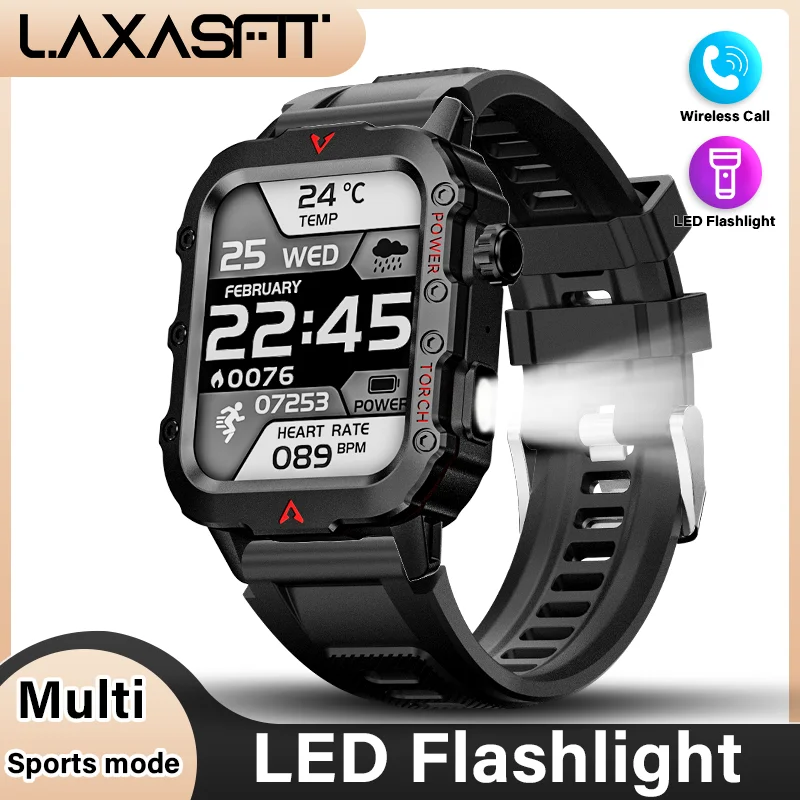 LAXASFIT 2024 NOVÉ NOVÉ LED PEN MENS SMARTWATCH Bluetooth Talking Smartwatch Multi Sport Mode Health Monitorovanie inteligentných hodiniek