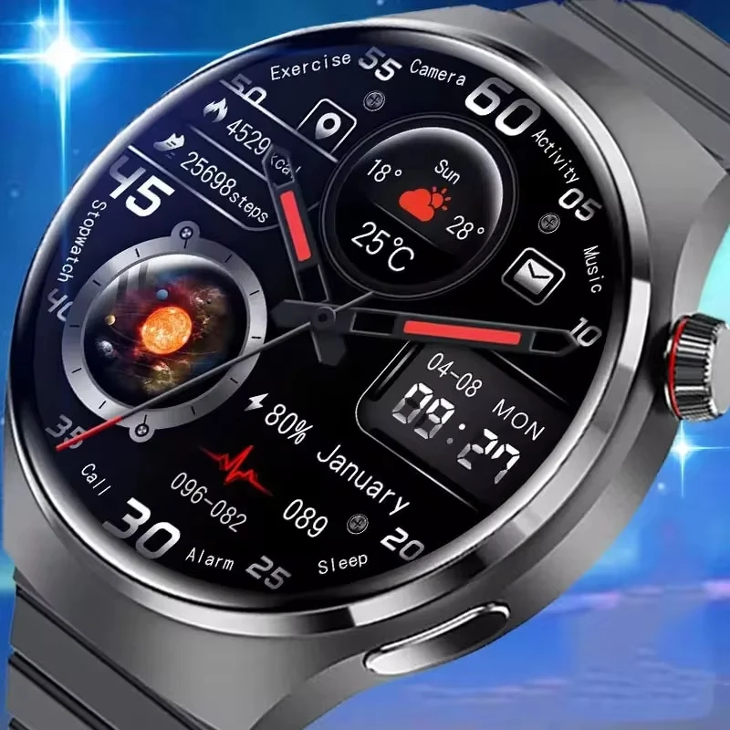 LAXASFIT hodinky 4 MEN MEN Ženy Smartwatch Gift 2025 New Sport Smart Watch Bluetooth hlasový telefón Hodinky NFC Smart Watches