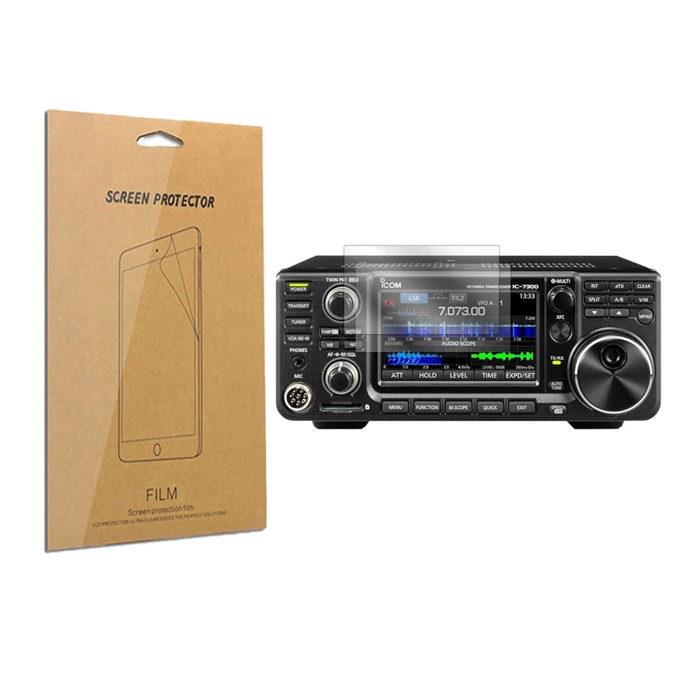 LCD Clear Screen Protector Anti-Scratches Shield Film pre ICOM IC-705/7300/9700 Walkie-Talkie Accessories