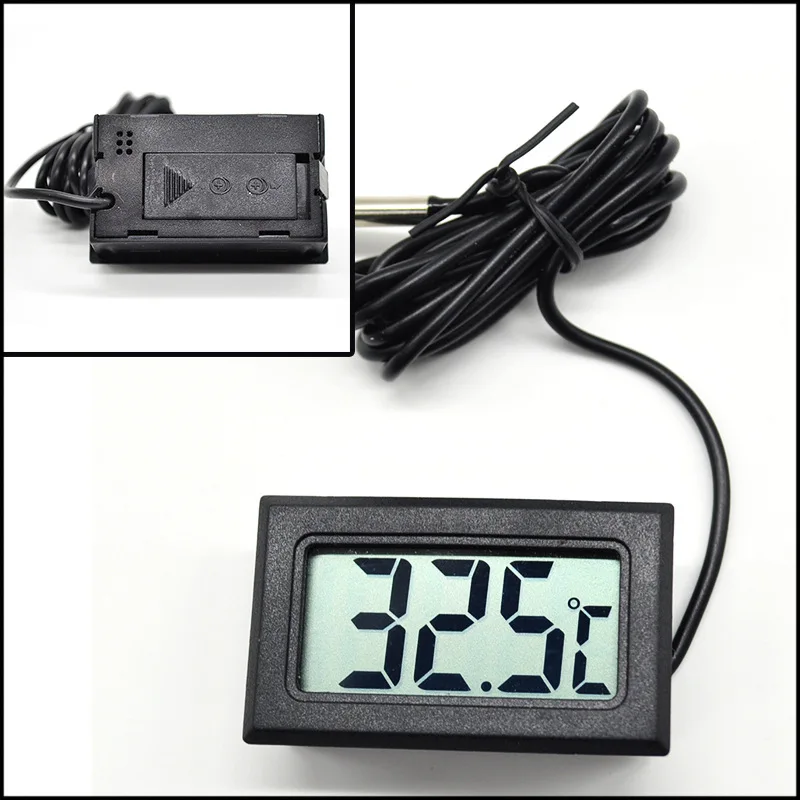 LCD digitálny teplota teploty merača teploty testera W/ nepremokavá sonda Smart Electric Electric Meatter Senzor teploty