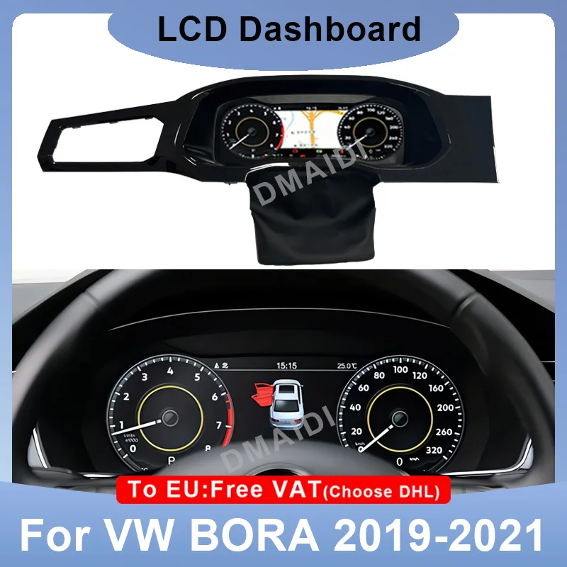 LCD Digitálny virtuálny virtuálny kokpit panely Panel Dashboard Head Unit Schadometer obrazovka pre VW Volkswagen Bora 2019-2021