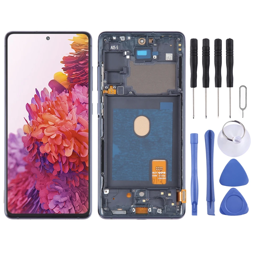 LCD obrazovka pre Samsung Galaxy S20 Fe SM-G780 Digitalizátor Plná zostava s rámom, ktorá nepodporuje identifikáciu odtlačkov prstov