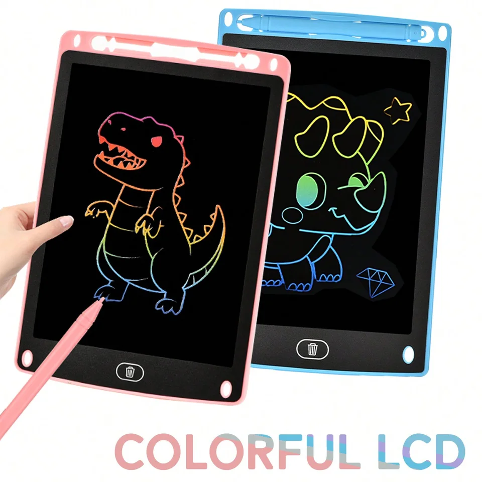 LCD Písanie tableta pre deti farebné kreslenie tablet Doodle Board s funkciou zámku Vymazať opakovane použiteľné písanie hračiek