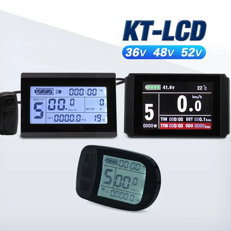 LCD3 EBike Display LCD8HU KT LCD Elektrický bicykel LCD5 pre KT Intelligent Controller 52V 48V 36V LCD PANELOPLE PLANOP