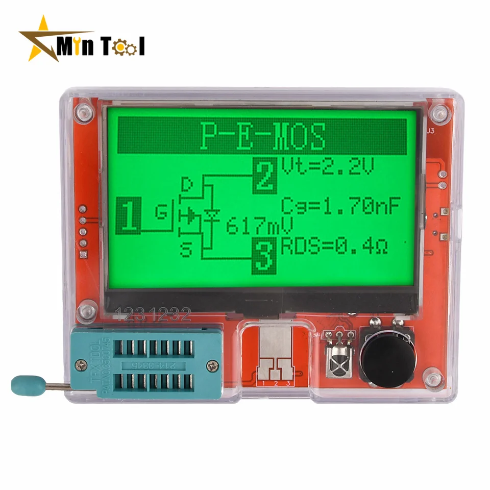 LCR-T10H Transistor Tester Multimeter zobrazenie TFT pre diódový triód