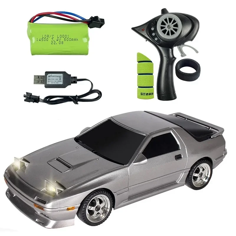 LDRC LD1802 RX7 RTR 1/18 2,4G 2WD ESP Gyroscope RC Drift vozidlá LED LED LED svetlá Plné stupnice Model Darče