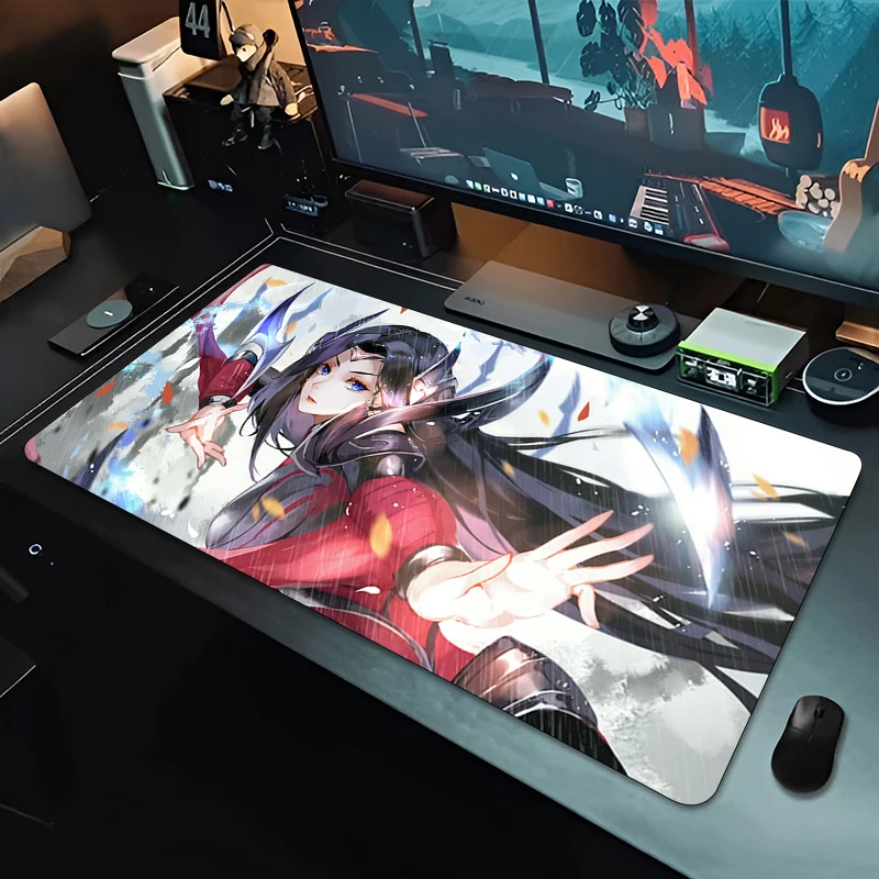 League of Legends Irelia Veľký myš Pad Gamer XXL Klávesnica Mat Anime Mouse Mat kobercový gumový stôl Mat Gaming Notebook Mousepad Mousepad