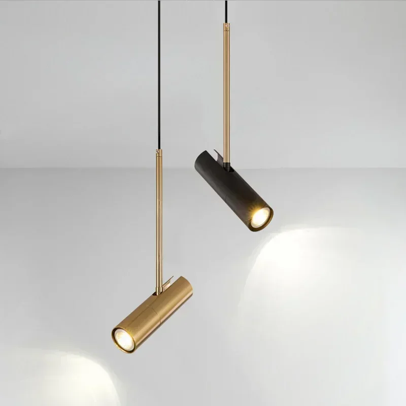LED 5W Spotlight Pendant Lights Brass & Black Luster Nedostrel