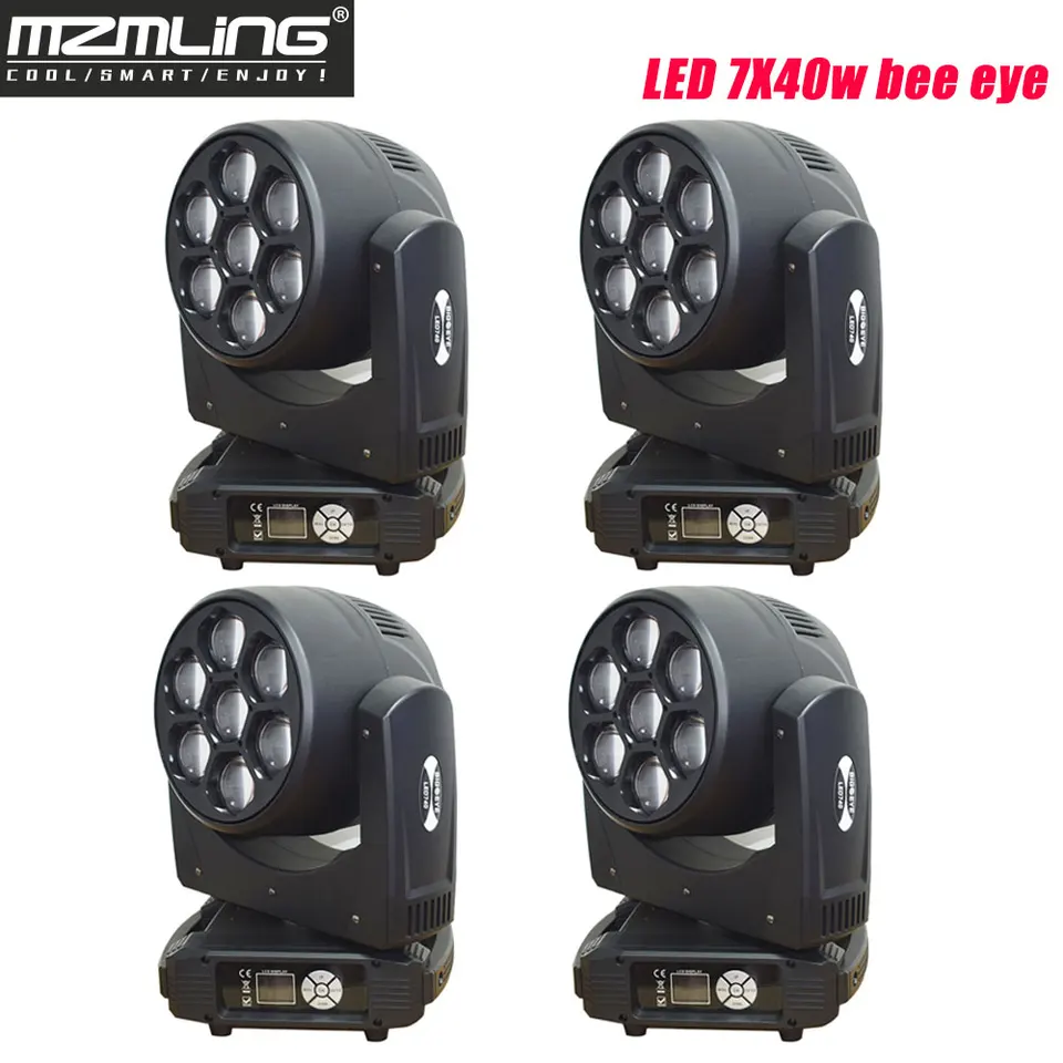 LED 7X40W Bee Eye Light DMX512 Mťahová hlava Profesionálny DJ /Bar /Party /Show /Stage Light LED STACH