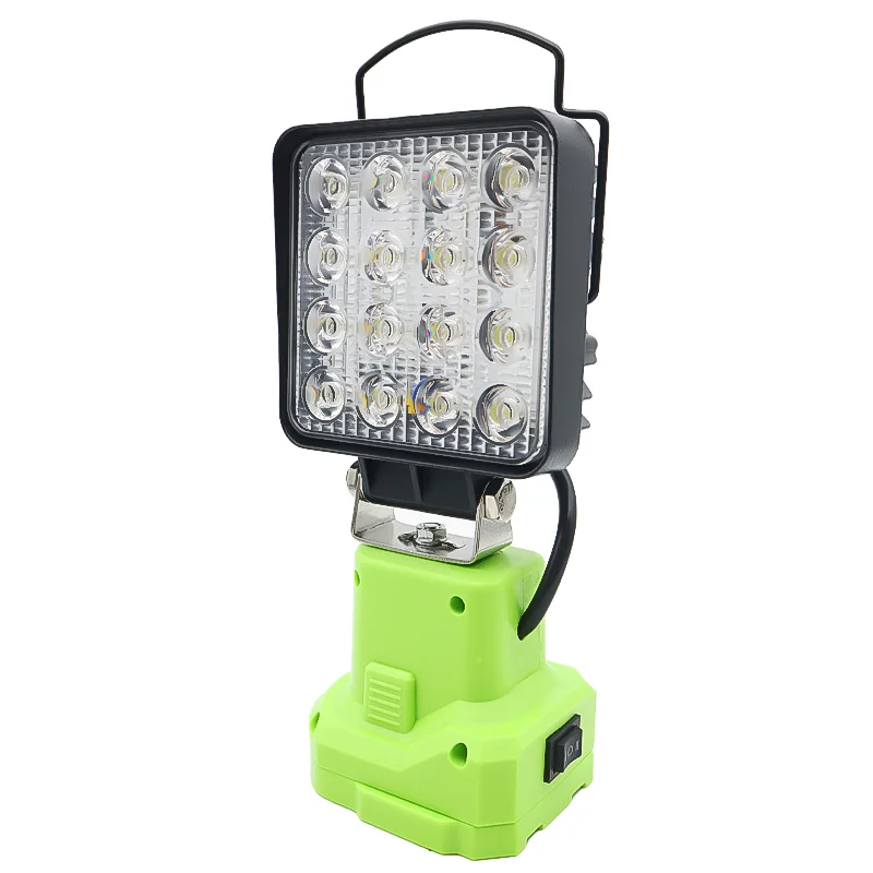 LED alarmové pracovné svetlá baterky Elektrické horák Spotlight Car Lamp pre Ryobi 14.4V 18V lítium nikel One+ batéria P108 P104