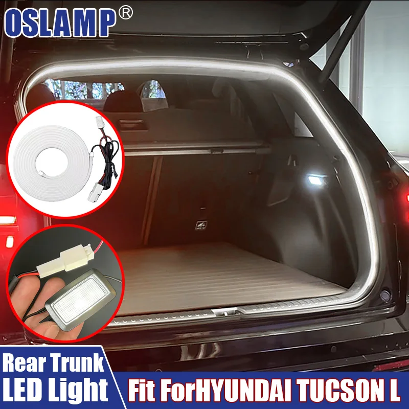 LED auto svetlo zadný kufre LED atmosféra bieleho ľahkého tyče prúžk pre hyundai tucson l automobilový interiérový dekoratívny lampa prúžk