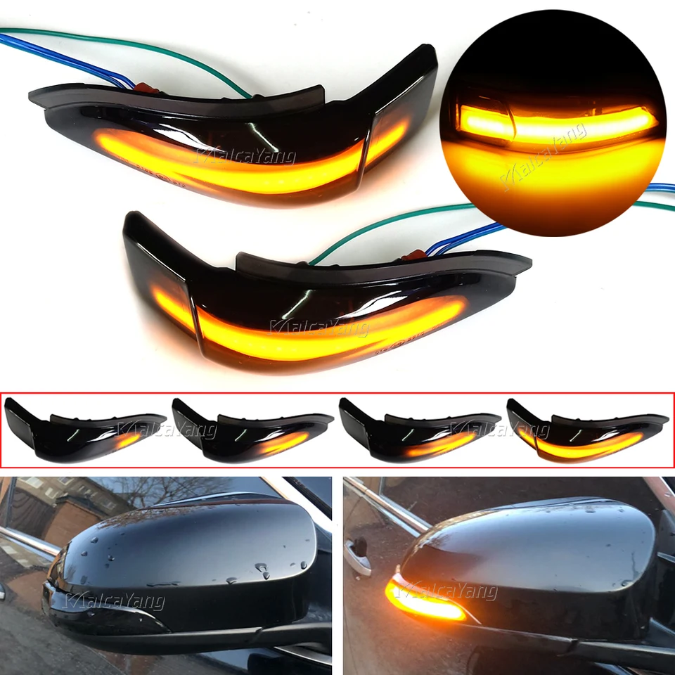 LED bočné zrkadlo Indikátor Dynamické sekvenčné svetlo smerového signálu pre Toyota Corolla Camry Prius vios chr yaris venza avalon altis