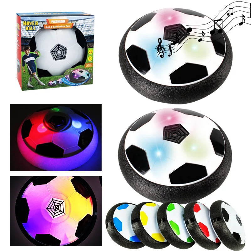 LED bubble futbalové deti interaktívne hračky s hudbou a svetlami plávajúce vnútorné mobilné snímky Flat futbalové športy pre detský darček