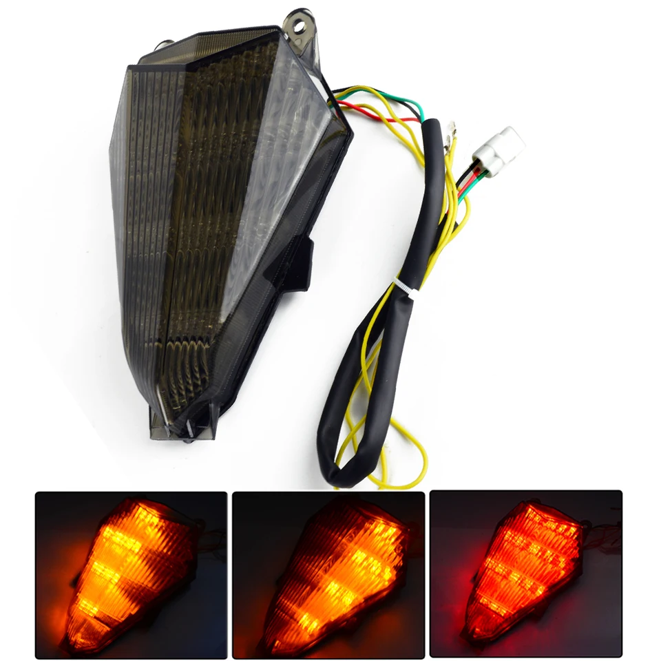 LED chvostové svetlo integrované so signálmi kompatibilných s rokom 2006-2009 Yamaha YZF R6 YZF-R6