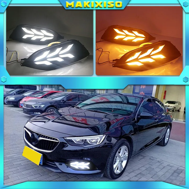 LED denné svetlá pre Buick Regal 2017-2019 FOG LAMP ABS 12V DRL