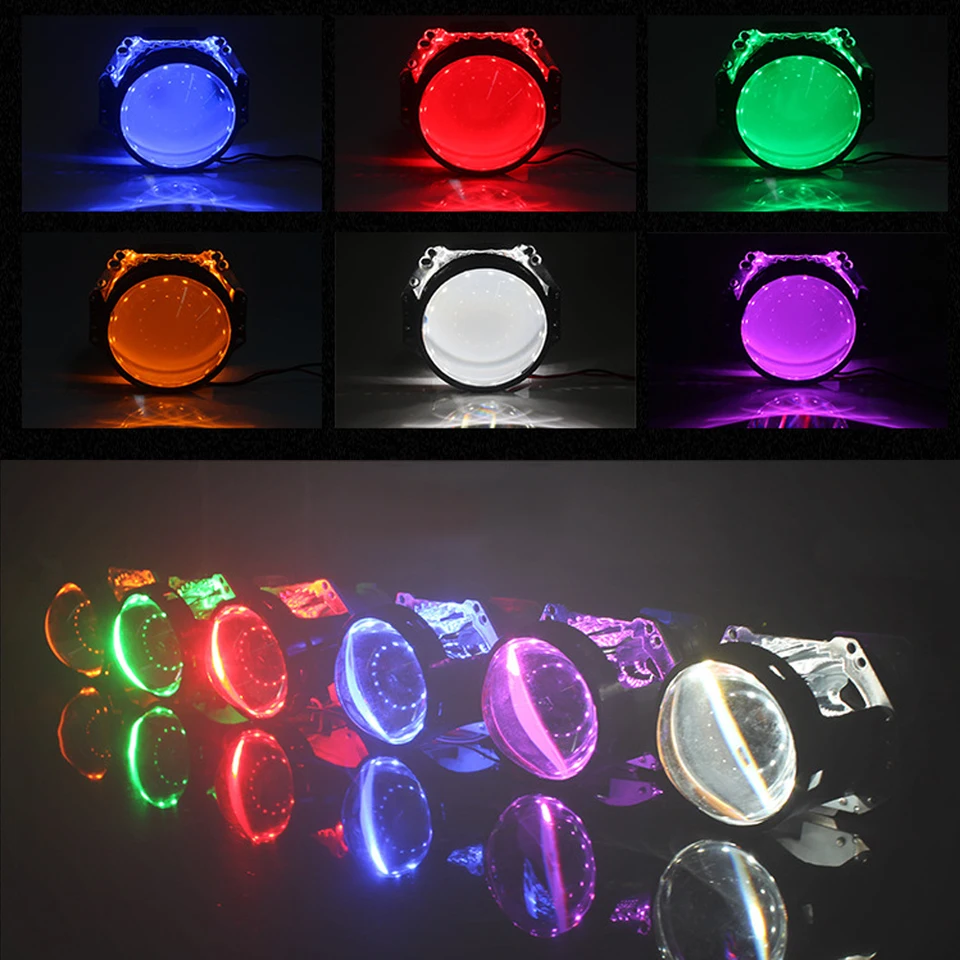 LED DEVIL DEMON EYSE HID BI XENON PROJEKTNOR SVELLA SVETLIVODLIVODLIVOSTI VÝBAVU REBRODNEJ BLUE GREEN ŽLELNE PURPLE PRE HELLA /2,5 WST CAR STYLING