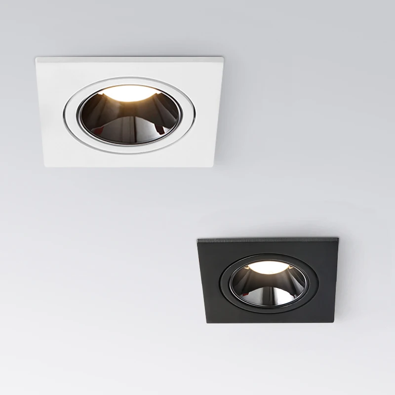 LED Downlight zapustené stropné LED škvrny 7W 12W 85-265V proti glardu Spotlight Svetlo svietidlo stropné lampa pre obývaciu izbu kuchyňa