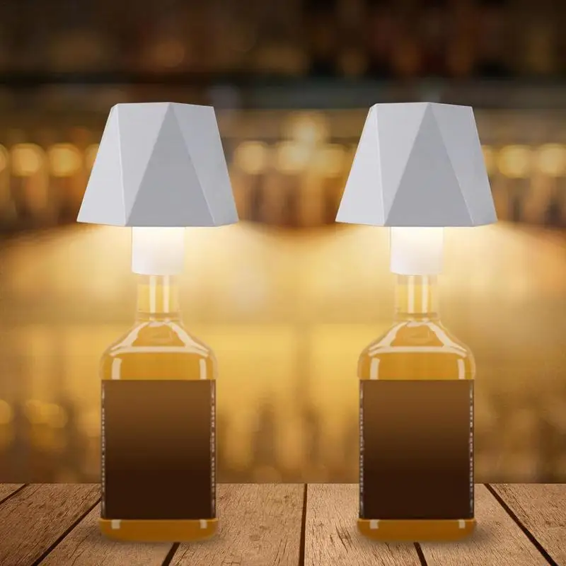 LED fľašková lampa USB nabíjateľná stolová lampa Elegantná lampa s fľašou LED svetlo dotyk ovládanie šampanského magnums vodka gin fľaša