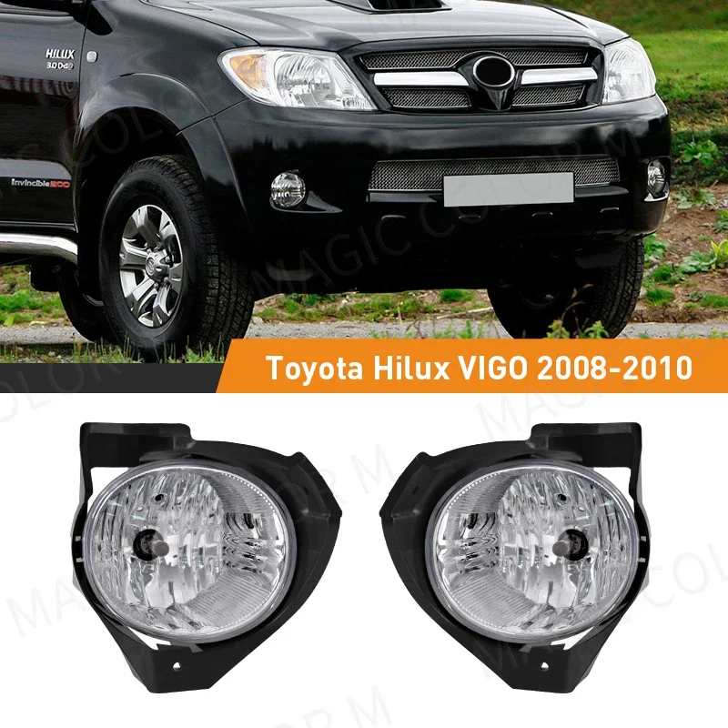 LED hmlová lampa pre Toyota Hilux Vigo 2008 2009 2010 Denné svetlá Halogén Halogénové auto predné nárazníky Relé relé
