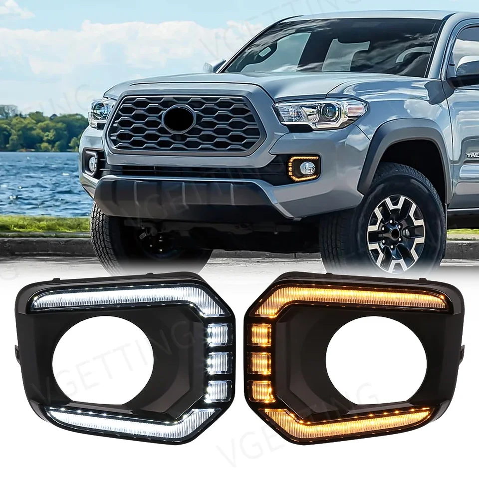 LED hmlová lampa pre Toyota Tacoma 2016 2017 2018 2019 2020 2021 2022 2023 DRL Denné svetlá Zostava svetlometov 12V