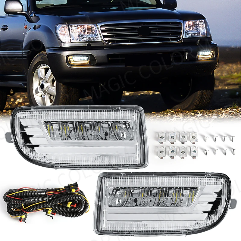 LED hmlové svetlá pre Toyota Land Cruiser 100 LC100 UZJ100 FZJ10 1998-2008