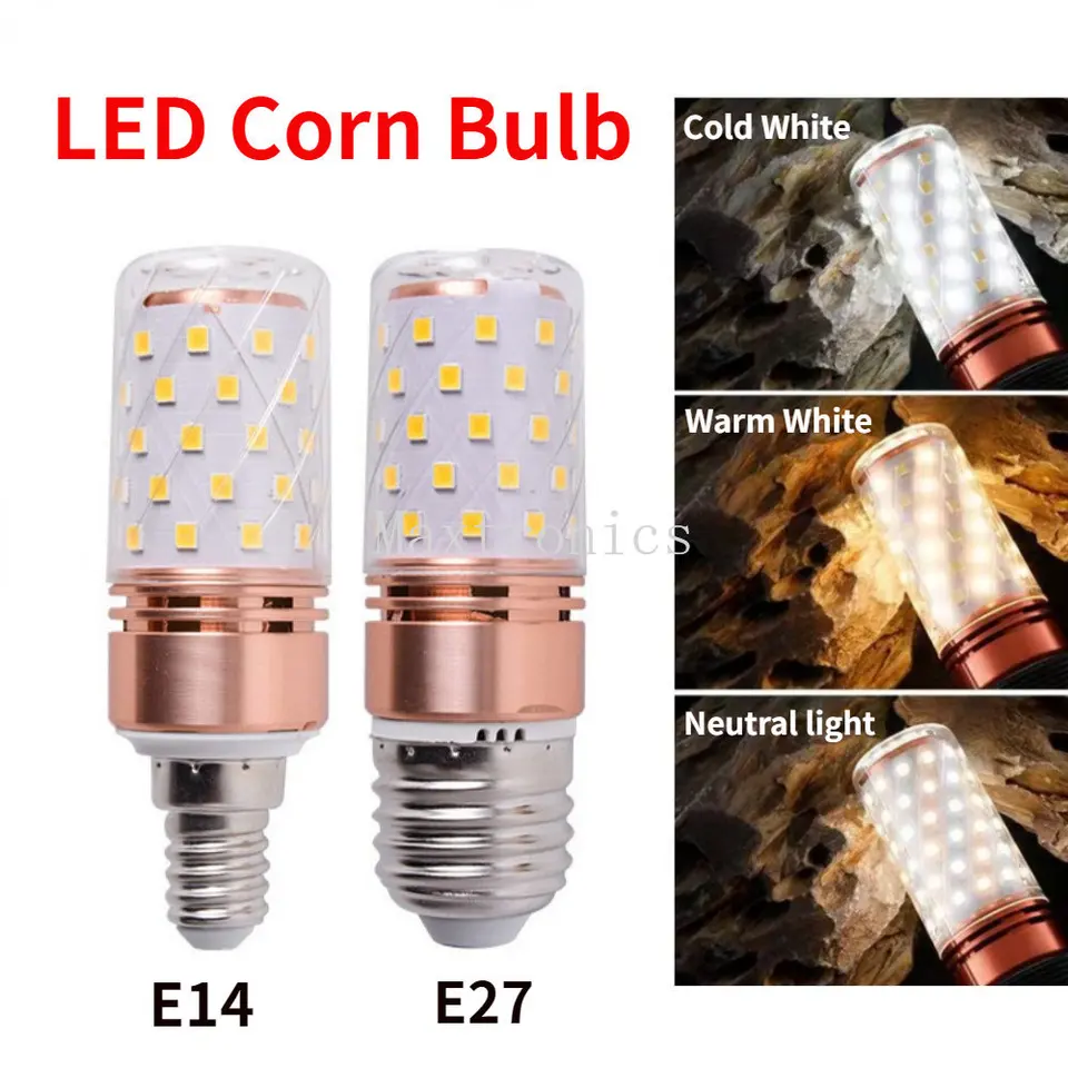 LED kukuričná žiarovka žiarovka Lustrové sviečky Light E14/E27 Warm White 3000K Cool White 6500K 110V 220V 12W/16W Spot Home Lighting Lighting