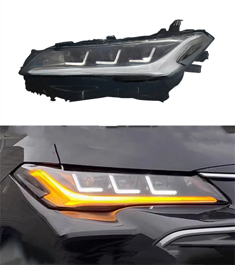 LED laserové objektívy Svetlomety pre Toyota Avalon 2019-2021 LED autá LAMPS Denné svetlá Dynamické zákruty Signály Lampa
