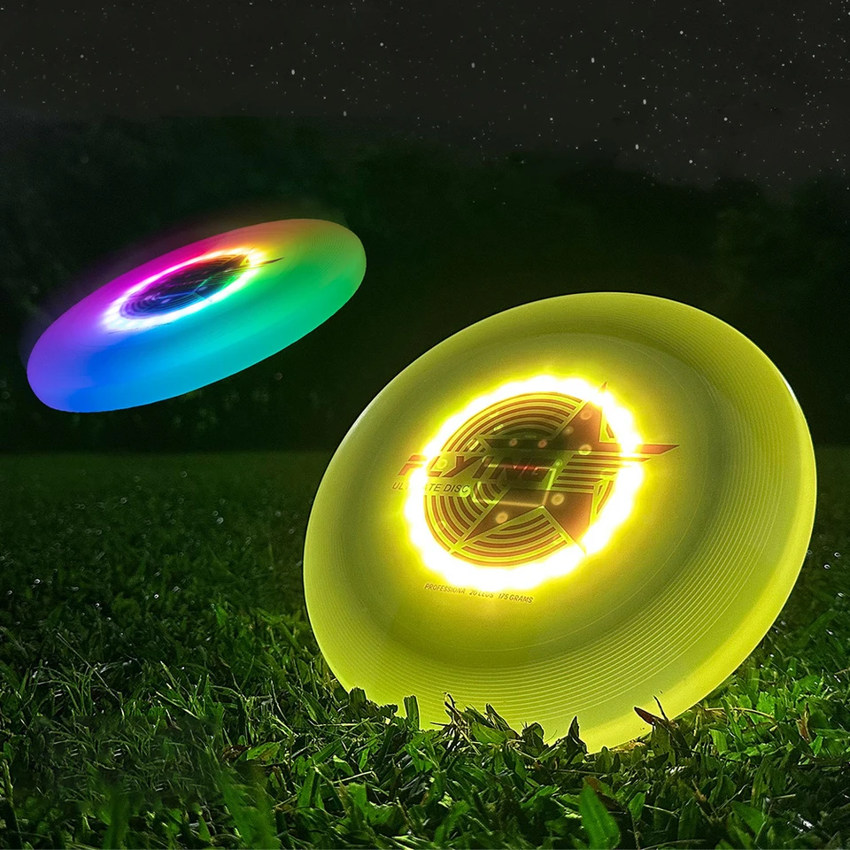 LED lietanie Disc 20led Ultimate Flying Saucer Witerproof Professional Ultimate Flying Disk 175G pre súťaže Tím Outdoor Hračky