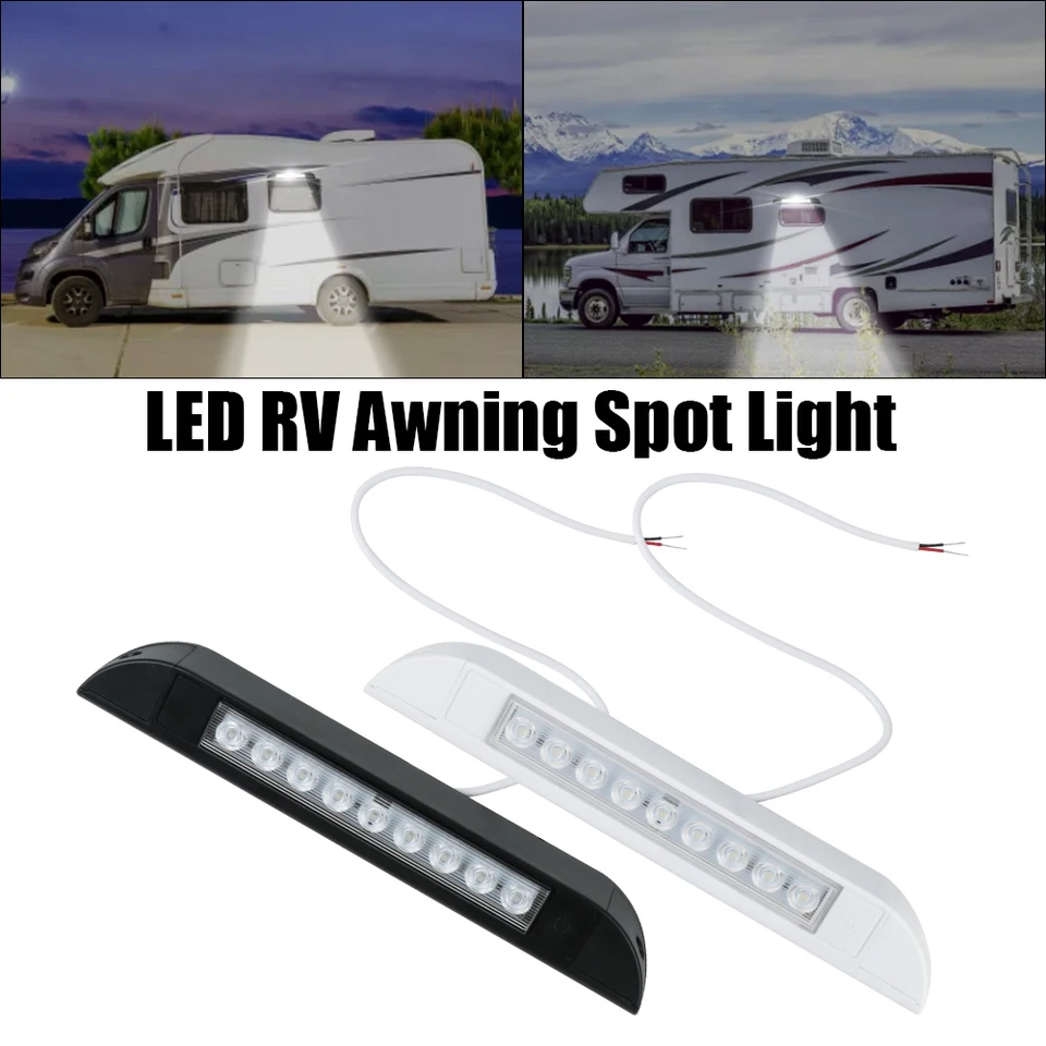 LED markíza miesto na mieste vonkajšie kempingové svetlo pre RV CARAVAN Vnútorné nástenné žiarovky 6000K Svetelný bar 12v RV jachtské kryté stropné svetlo