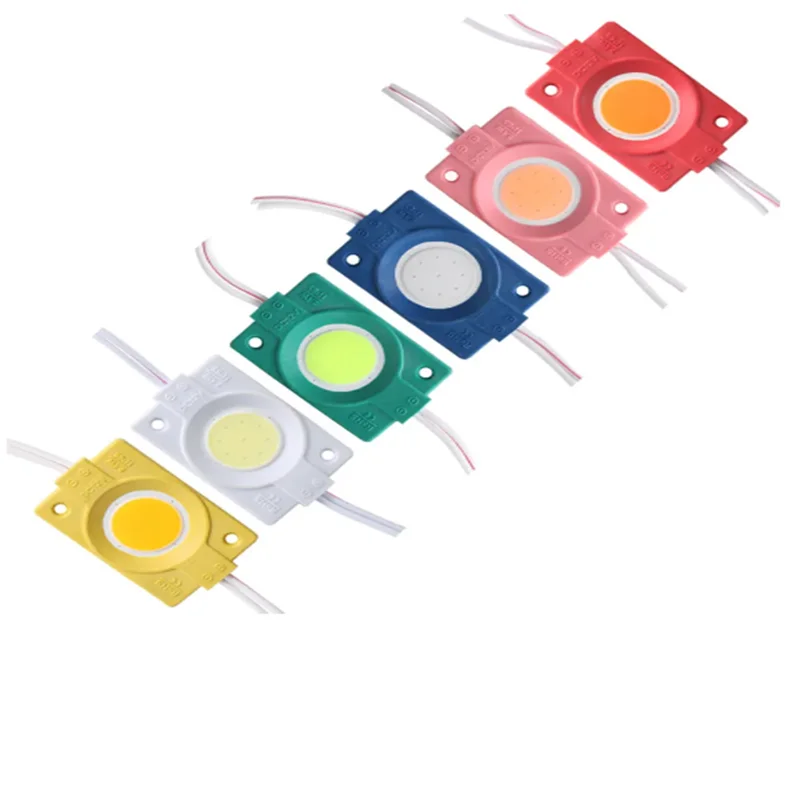 LED modul 24V COB Reklama dizajn podpis podsvietená nepremokavá IP65 biela červená zelená modrá žltá ružová ružová reklamná značka 10 kusov