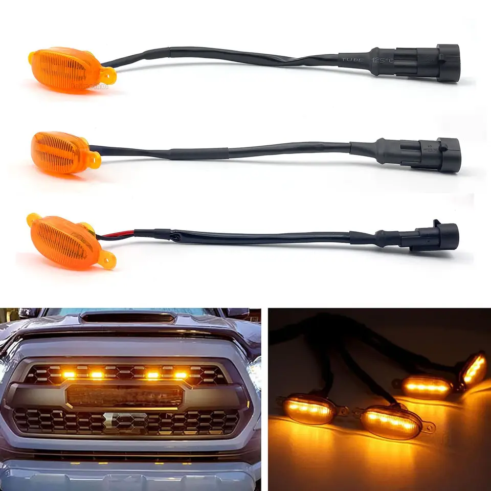 LED mriežka Svetlo 4 9 12 LED DECORATÍVNE VÝSTRAHA SVETLÁ HOLA Svetlo, vhodné pre terénny kmeň SUV SUV Ford Toyota