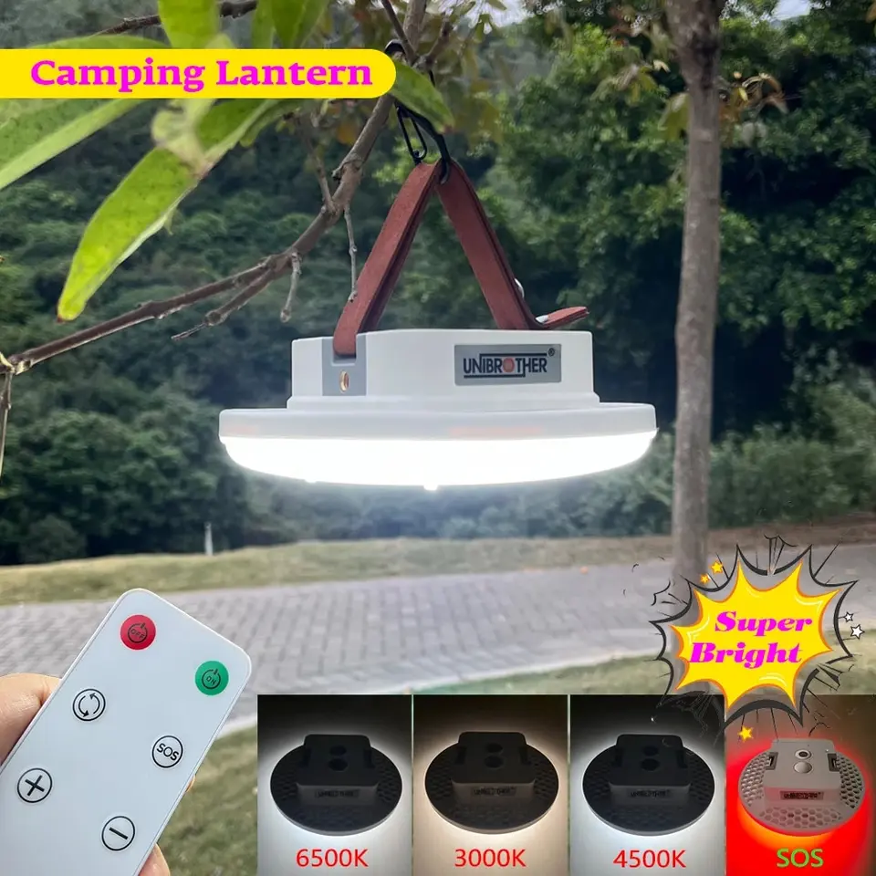 LED nabíjateľné jasnejšie kempingové lampa magnet silné svetlo prenosné osvetlenie baterky Stan s diaľkovým ovládaním puzdra