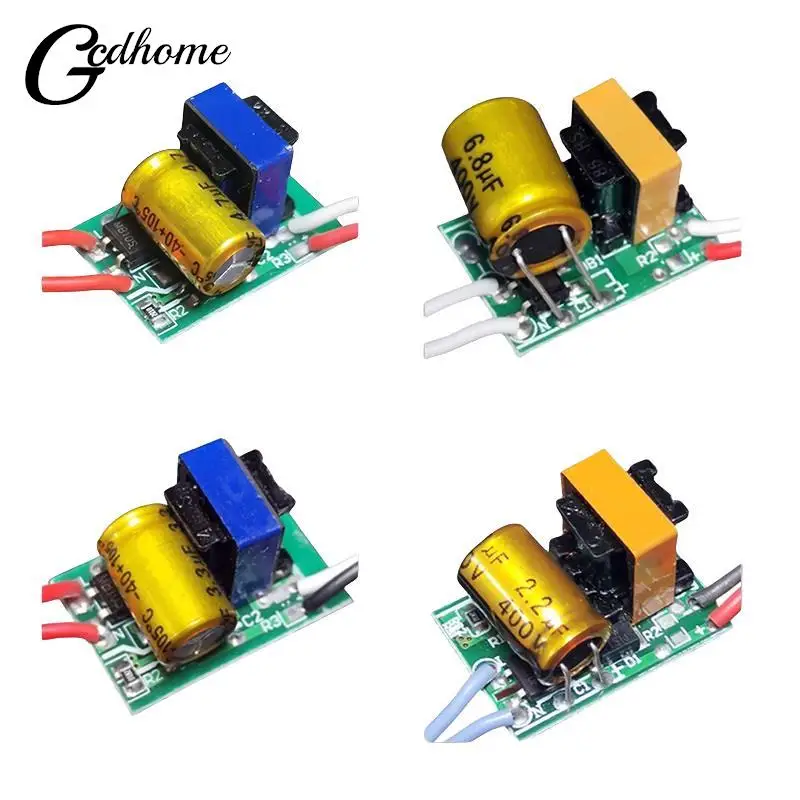 LED neizolovaný vodič 5-28W 220-90-120MA A165-265V LED napájací zdroj 3.3UF LED osvetľovacie transformátory pre LED žiarovku Blub