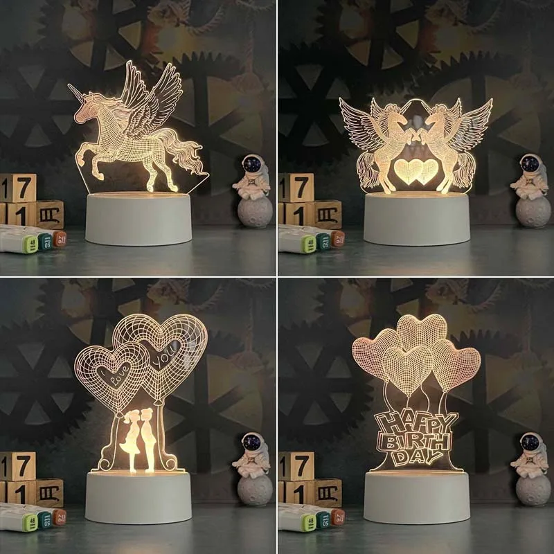 LED nočné svetlo notu doska doska s perom USB Power Decor Lamp Darček pre deti módna dekoratívna nočná lampa