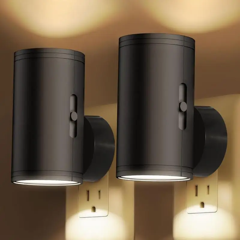 LED nočné svetlo zástrčka LED svetlo nastaviteľná jasnosť Automatic On Off zástrčka v noci pre spálne chodby kúpeľne