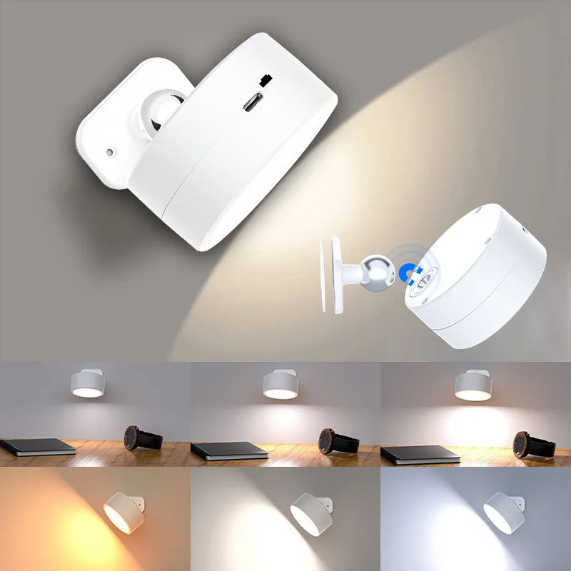 LED nástenná lampa dotyk a diaľkové ovládanie nabíjateľné stenu LIGHT BATTERSKÁ LED LED LED drsné svietniky Svetlo s nabíjaním USB