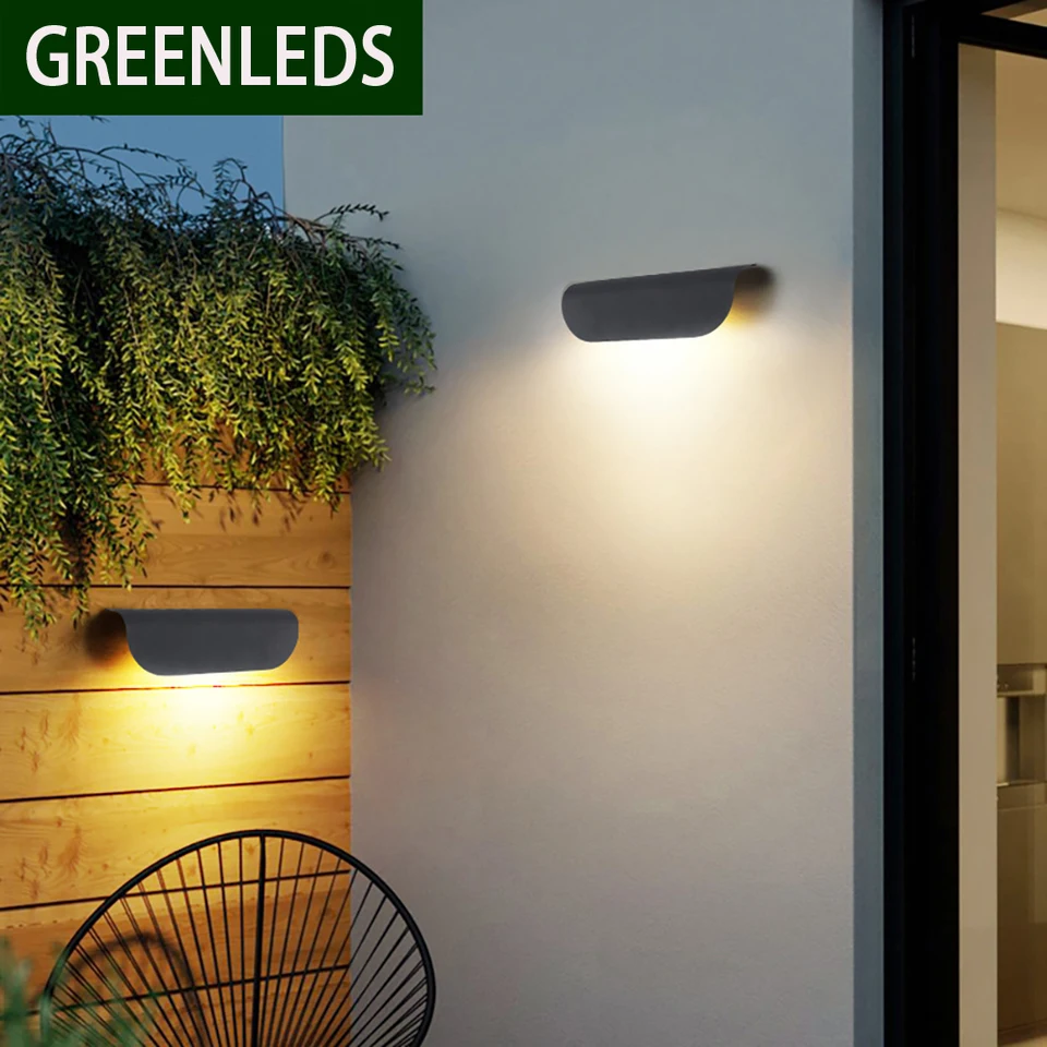 LED nástenná lampa Moderný minimalistický štýl IP65 nepremokavý AC85-265V 9W INDORO/OUTHODORE LAMP s vysokým jasom LED osvetlením zdroja