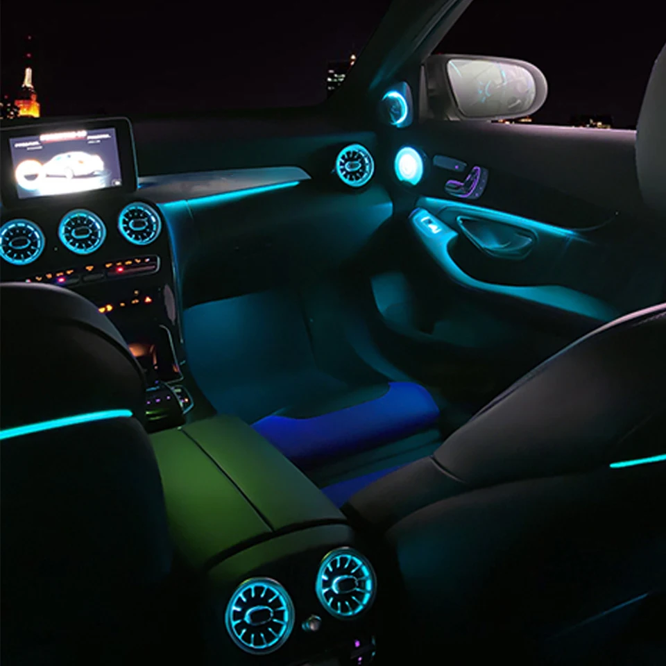 LED okolité svetlo pre Mercedes-Benz GLC C-Class W205 X253 64 Farby automobilu Vzduch Turbo Vent noncar príslušenstvo