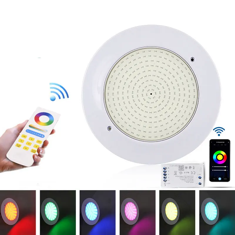 LED pod vodou svetlo vodotesné ultra tenké bazény Lampa 12VColoful RGB Intelligent diaľkového ovládania vonkajšieho bazéna stena lampy