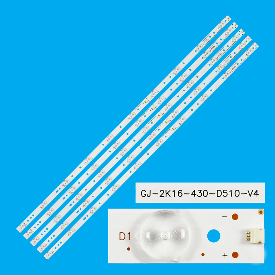 LED podsvietenie LED pre LB43101 43PFS4131 43PFS5531 43Put4900 TPT430US TPT430H3TV LB43003 V0_02 LB43101 GJ-2K16-430-D510-V4
