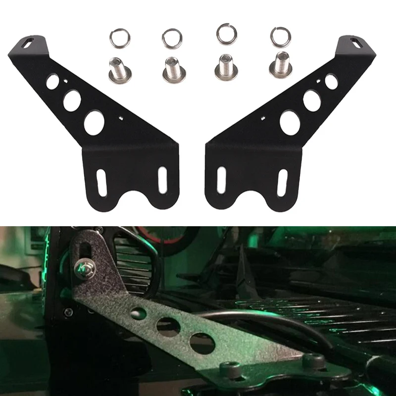 LED pracovné svetlo LIGHT LILLEGE Držiak na držiak na bracketový pokryt Montážny držiak na čelné sklo pre držiak Jeep Wrangler JK 2007-2017