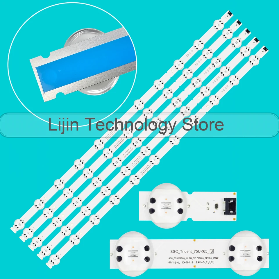 LED pásik pre LED 75UM7100 75UN8570PUC 75UN7070PUC 75UK6570 75UM7110 75UM7600 75UK6200 75UK6500 75UM6200 75UM6090PUB 75UK6570AUA